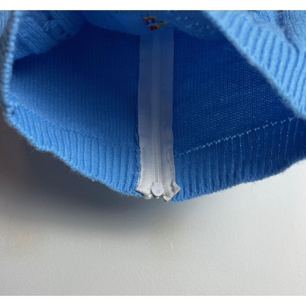 vintage tiny tots blue ski sweater 18 months - Picture 5 of 10